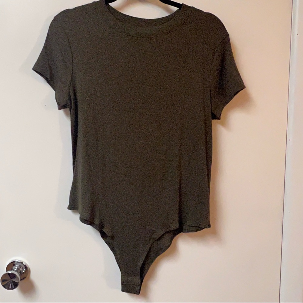 A New Day Army Green Bodysuit. Size XL.